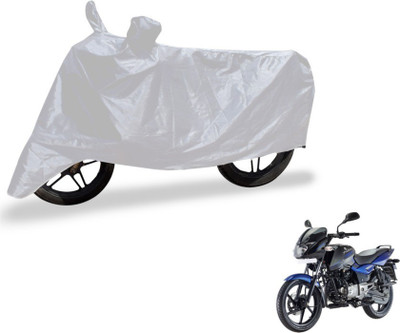 SMART BUYY Two Wheeler Cover for Bajaj(Pulsar 150 DTS-i, Silver)