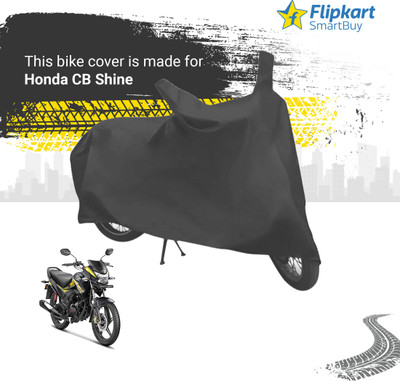 Flipkart SmartBuy Two Wheeler Cover for Honda(CB Shine, Grey)