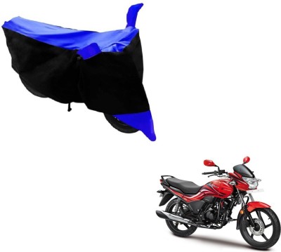 SMART BUYY Two Wheeler Cover for Hero(Passion Xpro, Black, Blue)