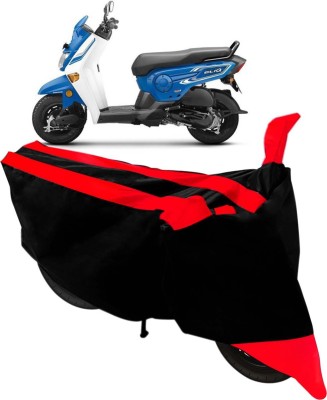 SMART BUYY Two Wheeler Cover for Honda(Cliq, Black, Red)