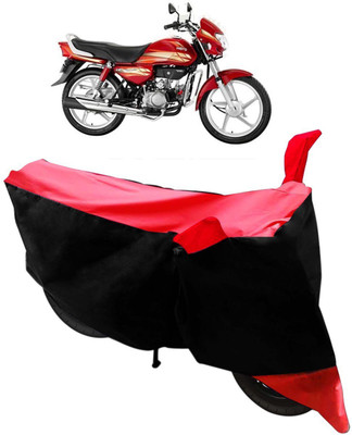 SMART BUYY Two Wheeler Cover for Hero(HF Deluxe, Black, Red)
