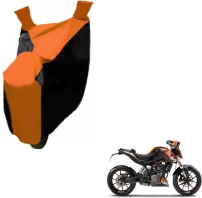 SMART BUYY Two Wheeler Cover for KTM(Duke 200, Black, Orange)