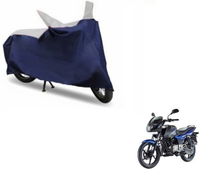 SMART BUYY Two Wheeler Cover for Bajaj(Pulsar 150 DTS-i, Blue, Silver)