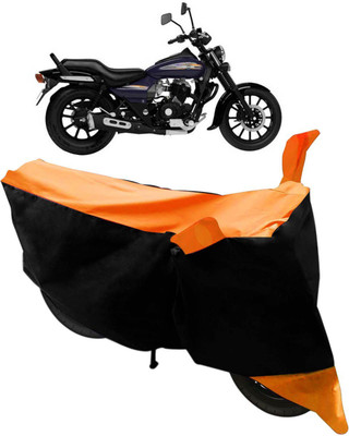 SMART BUYY Two Wheeler Cover for Bajaj(Avenger 150 Street, Black, Orange)