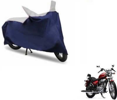 SMART BUYY Two Wheeler Cover for Royal Enfield(Thunderbird 500, Blue, Silver)