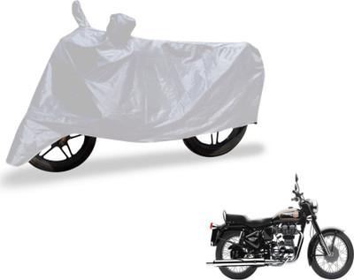 SMART BUYY Two Wheeler Cover for Royal Enfield(Bullet 350, Silver)