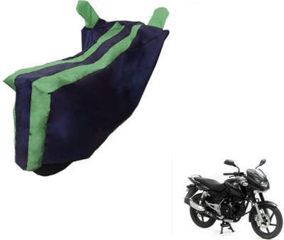 SMART BUYY Two Wheeler Cover for Bajaj(Pulsar 150, Black, Green)