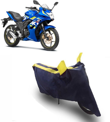 SMART BUYY Two Wheeler Cover for Suzuki(Gixxer SF, Yellow, Blue)