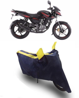 SMART BUYY Two Wheeler Cover for Bajaj(Pulsar 135 LS DTS-i, Yellow, Blue)