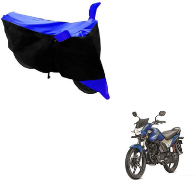 SMART BUYY Two Wheeler Cover for Honda(CB Shine, Black, Blue)