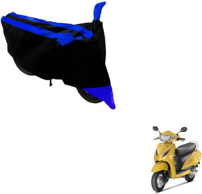 SMART BUYY Two Wheeler Cover for Honda(Activa 5G, Black, Blue)