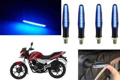 QUIRKY ZONE Front, Rear LED Indicator Light for Bajaj, Universal For Bike Discover 100 DTS-i(Blue)