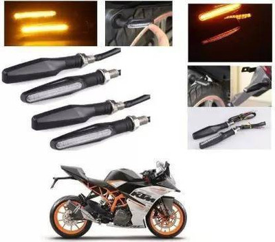 QUIRKY ZONE Front, Rear LED Indicator Light for KTM RC 200(Yellow)