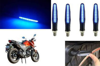 QZ DEVICE Front, Rear LED Indicator Light for Honda, Universal For Bike CB Twister, Universal For Bike(Blue)