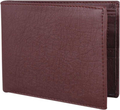 Shiv Men Brown Artificial Leather Wallet(8 Card Slots)
