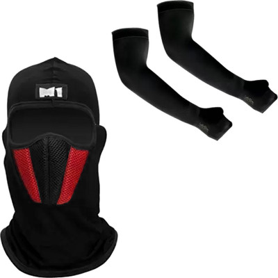 aksmit 1 Pair Arm Sleeves+1 Full Balaclava Combo
