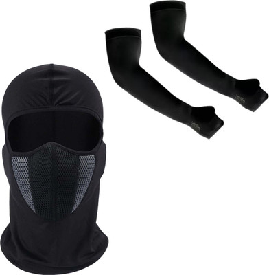 aksmit 1 Pair Arm Sleeves+1 Balaclava Combo