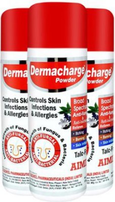 AIMIL Dermacharge Powder for Skin Infections and Allergies (Pack of 3)(Pack of 3)