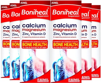 AIMIL Boniheal Suspension Bone & Joint Wellness | Reduces pain and inflammation (Pack of 6)(Pack of 6)