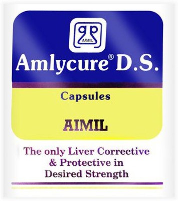 AIMIL Amlycure D.S. Capsule for Total Liver Support | Cleanse and Detox | Protects Cells & Enzymes (Pack of 1)