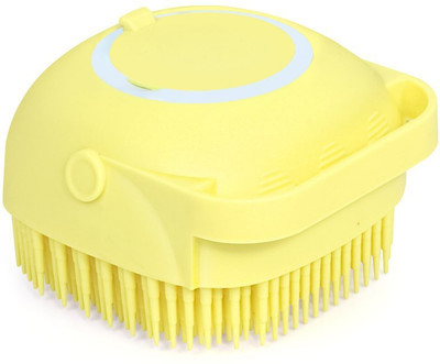 Kittmist Silicone Massage Bath Body Brush Soft Bristle With Shampoo Dispenser