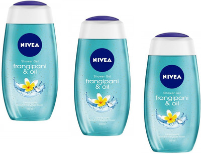 NIVEA Frangipani & Oil Shower Gel 250ml-3Pcs KA05(3 x 250 ml)
