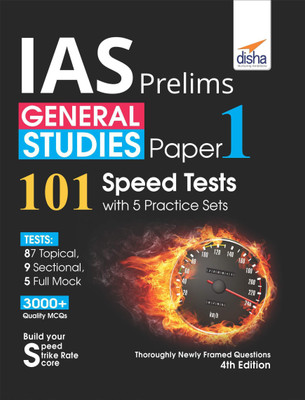 IAS Prelims General Studies Paper 1 - 101 Speed Tests with 5 Practice Sets(English, Paperback, Disha Experts)