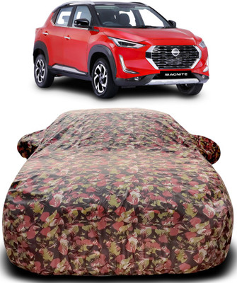 Gavya Car Cover For Nissan Magnite (With Mirror Pockets)(Green, Red)