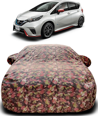 Gavya Car Cover For Nissan Note e-Power (With Mirror Pockets)(Green, Red)