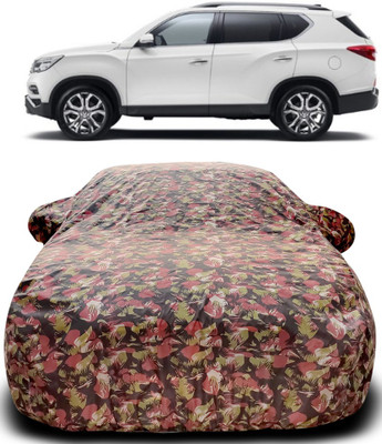 APNEK Car Cover For Mahindra XUV400 (With Mirror Pockets)(Green, Red)