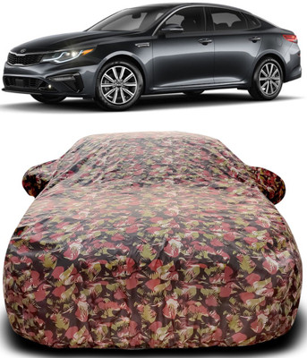 ProRox Car Cover For Kia Optima (With Mirror Pockets)(Green, Red)