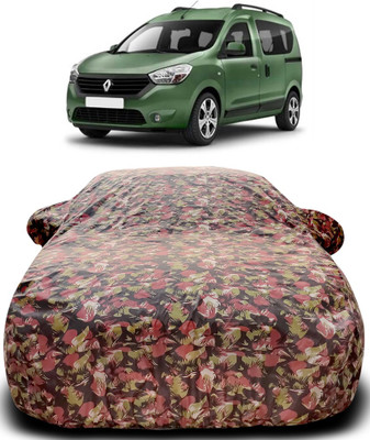 Gavya Car Cover For Renault Dokker (With Mirror Pockets)(Green, Red)