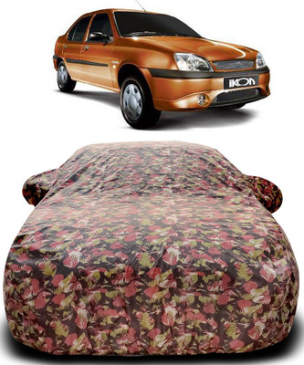 ProRox Car Cover For Ford Ikon (With Mirror Pockets)(Green, Red)