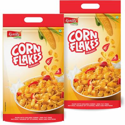 Kwality Corn Flakes Pouch  (2 x 0.5 kg)
