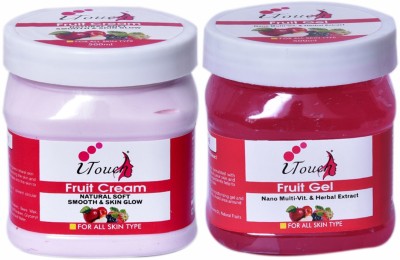 I TOUCH HERBAL Fruit Cream 500 Ml + Fruit Gel 500 Ml ( Pack Of 2 x 500 Ml )(2 Items in the set)