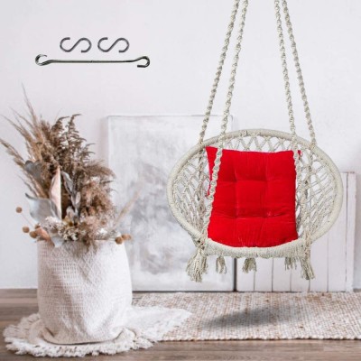 Curio Centre Round Cotton white Home Swing Cotton Large Swing(White, DIY(Do-It-Yourself))