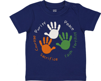 MINI KLUB Baby Girls Casual Pure Cotton Top(Light Blue, Pack of 1)
