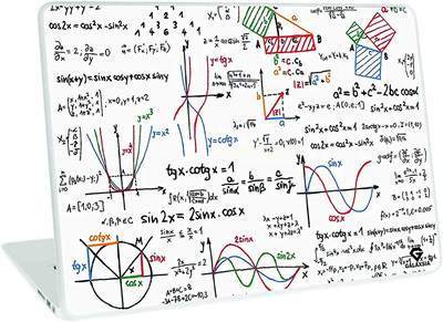 Galaxsia Maths Love Vinyl Laptop Skin/Sticker/Cover/Decal vinyl Laptop Skin Compatible for 14 inch(Theme: Illustrations)