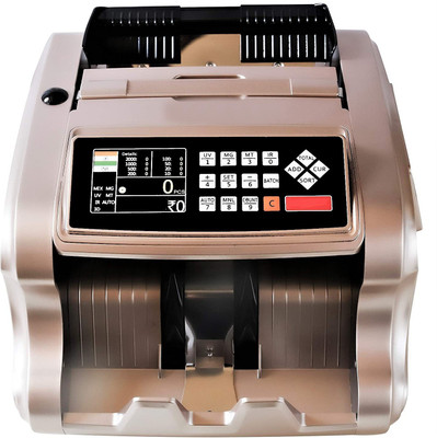 Drop2Kart MixValue Bill Counter - Dual HeavyDuty Motor, UV/MG/MT/IR FakeNote Detection, Counts All INR, External LED Display Note Counting Machine(Counting Speed - 1000 notes/min)