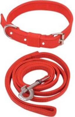 DHATRI TOOLS Dog Collar & Leash(Medium, RED)