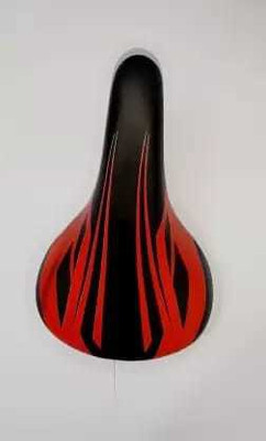 ghg bicycle saddle seat in black & red Saddle Saddle(Multicolor)