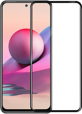 HUPSHY Edge To Edge Tempered Glass for Mi Redmi Note 10s(Pack of 1)