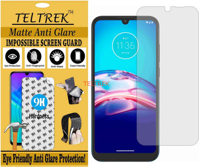TELTREK Tempered Glass Guard for MOTOROLA MOTO E6S (2020) (Matte Flexible Shatterproof)(Pack of 1)