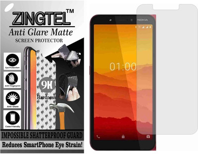 ZINGTEL Tempered Glass Guard for NOKIA C2 (Matte Flexible Shatterproof)(Pack of 1)