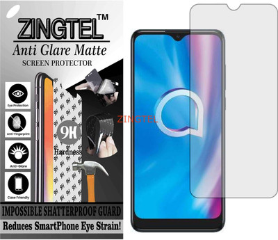 ZINGTEL Tempered Glass Guard for ALCATEL 1S 2020 (Matte Flexible Shatterproof)(Pack of 1)