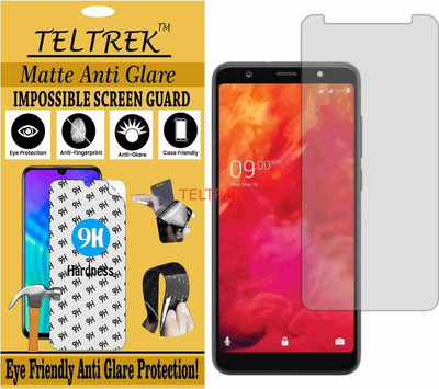 TELTREK Tempered Glass Guard for LAVA Z81 (Matte Flexible Shatterproof)(Pack of 1)