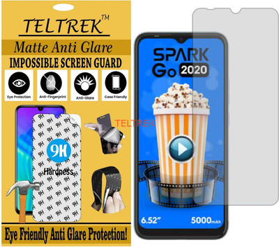 TELTREK Tempered Glass Guard for TECNO SPARK GO 2020 (Matte Flexible Shatterproof)(Pack of 1)