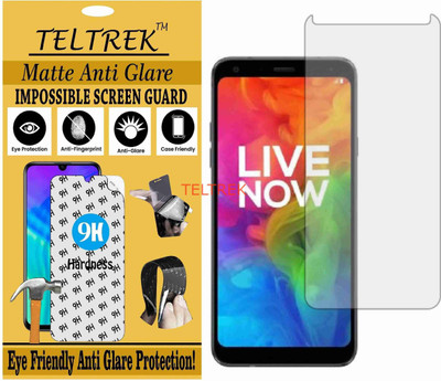 TELTREK Tempered Glass Guard for LG Q7 PLUS (Matte Flexible Shatterproof)(Pack of 1)
