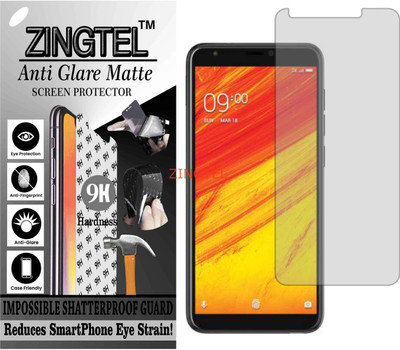 ZINGTEL Tempered Glass Guard for LAVA Z91 (Matte Flexible Shatterproof)(Pack of 1)