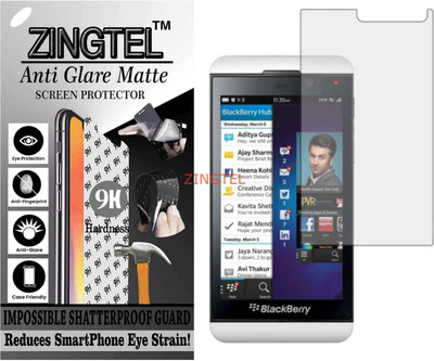 ZINGTEL Tempered Glass Guard for BLACKBERRY Z10 (Matte Flexible Shatterproof)(Pack of 1)